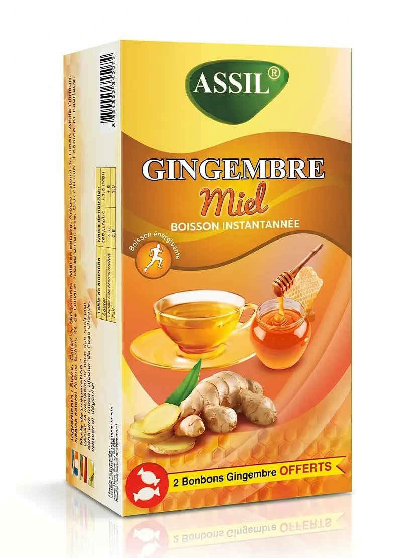 Gingembre Miel – 2 bonbons offerts – Thé Instantané | ASSIL