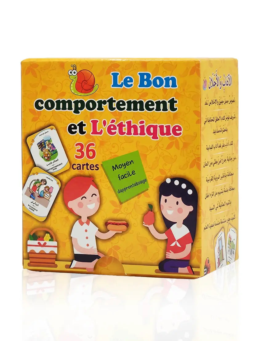 Le bon comportement et l’éthique – Jeu éducatif (36 cartes)