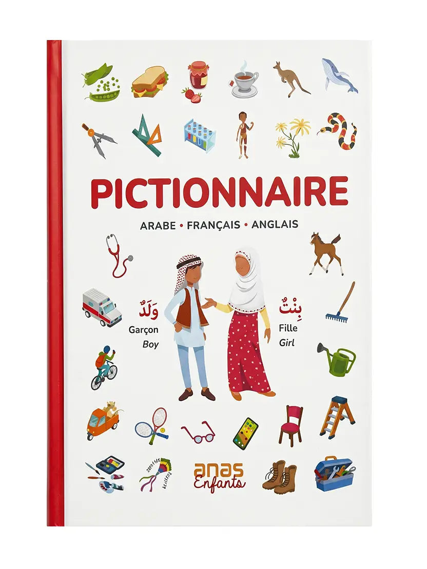 Pictionnaire trilingue – Arabe, Français, Anglais pour enfants